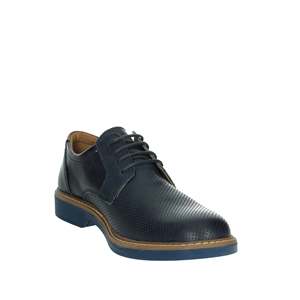 Scarpe Eleganti da Uomo con Lacci in Pelle Blu Traforata Stile Oxford per Abbigliamento Formale - Product Image 5