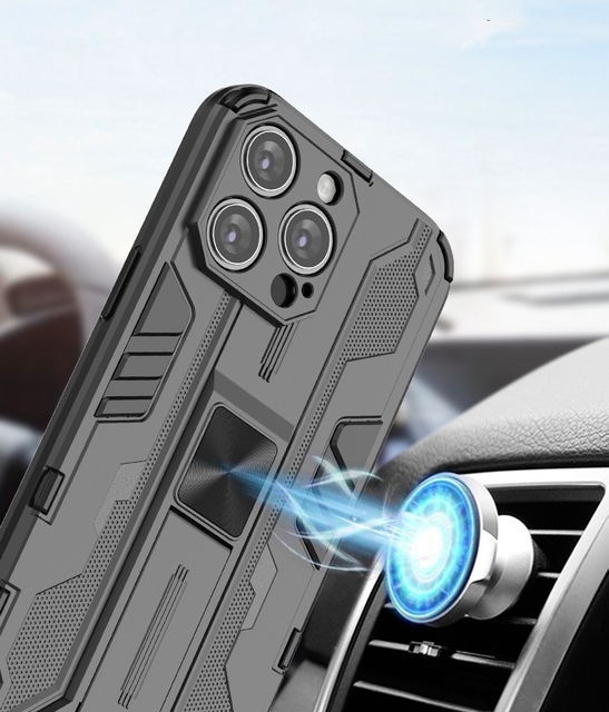 New Arrival Shockproof TPU+PC Car Phone Case for 6-16 Pro Max Models