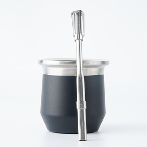 Nuevo estilo <span class=keywords><strong>Yerba</strong></span> <span class=keywords><strong>Mate</strong></span> 304 pajitas de acero inoxidable con cuchara de filtro Bombill Bar accesorios Drinkware - Product Image 1