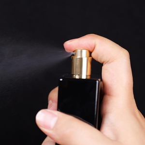Wholesale Translucent Cube Empty Perfume Bottle Glass 50ml 30ml Square Luxury Sturdy Perfume Spray Bottle with <b>Black</b> Lid - Product Image 3