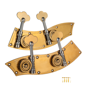 Para NAOMI 1/2 1/4 cabezales de máquina de <span class=keywords><strong>contrabajo</strong></span> vertical con dos placas de acero, piezas de clavijas de afinación para <span class=keywords><strong>cuerdas</strong></span> - Product Image 1