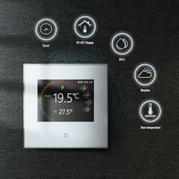 Termostato inteligente WiFi con pantalla táctil LCD Nest Compatible Programable HVAC Android Apple IOS Aplicación de calentamiento de agua para el hogar