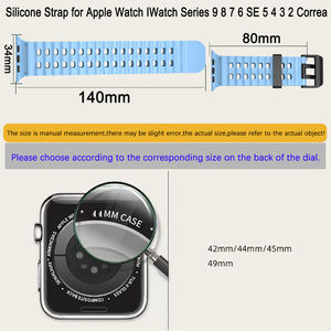 Bracelets en silicone pour <span class=keywords><strong>Apple</strong></span> <span class=keywords><strong>Watch</strong></span> Band <span class=keywords><strong>Ultra</strong></span> 2 49mm 46mm 44mm 45mm 40mm 41mm 42mm <span class=keywords><strong>Ocean</strong></span> <span class=keywords><strong>Bracelet</strong></span> IWatch Series 10 9 8 7 6 5 4 3 Se - Product Image 6