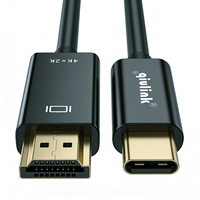 Cable USB C a HDMI Qiulink 4K Ultra HD de 1.8M 6FT QL-CH510, Adaptador Tipo C a HDTV para MacBook Pro, Air, iPad, Samsung, Laptop, Monitor