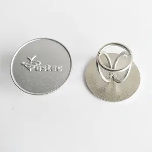 Porta sciarpa per gioielli con Clip per sciarpa con anello per sciarpa con logo personalizzato in metallo per la decorazione