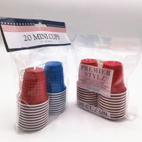 Gelas Shot Plastik Keras PS 2oz Grosir, Cangkir Mini Sekali Pakai untuk Mencicipi, Logo Custom untuk Pesta, Bar, Acara