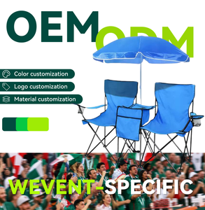 Silla Plegable <span class=keywords><strong>de</strong></span> Hierro Ligera y Portátil para 2 Personas, con Toldo Grande Moderno, <span class=keywords><strong>de</strong></span> Alta Calidad, para Parques, Escuelas y Muebles <span class=keywords><strong>de</strong></span> Exterior - Product Image 1