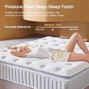 หมอนที่นอนสปริงแบบมีกระเป๋าไฮบริดชั้นยางสบายใช้ในโรง<span class=keywords><strong>พยาบาล</strong></span>โรงเรียนใช้ได้ทั่วไป10ปี - Product Image 2