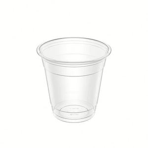 Gobelets en plastique PET jetables avec logo personnalisé, fond plat, calibre 89, différentes tailles (10/12/14/16/20/24 oz) pour les boissons au thé, les boissons froides - Product Image 1