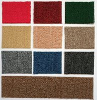 Tapis carré antidérapant ignifuge à boucles moyennes cryptées en polypropylène 100 % tissé à la machine pour bureau, maison, chambre