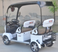 Quadricycle électrique à quatre roues économique, multicolores en option, pour passagers et marchandises, 650W, contrôleur à 15 tubes