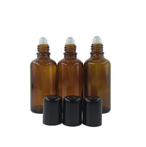 Flacons roll-on en verre ambré mince de forme cylindrique carrée <span class=keywords><strong>JW</strong></span> H6640 5 ml 10 ml 60 ml, flacons d'huile essentielle, surface imprimée, bille en métal - Product Image 5