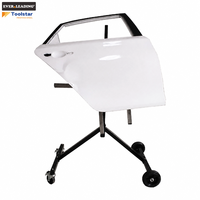 Support de panneau de voiture rotatif en métal 1080x1000x1280mm avec conception anti-basculement pour la préparation à la réparation de collision et la pulvérisation