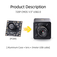 Kamera Mini USB ZWAK H65 720P 1MP 12mm 25 derajat Lensa CS CMOS 30fps Plug & Play UVC Kompatibel Homekit untuk Peralatan Elektronik
