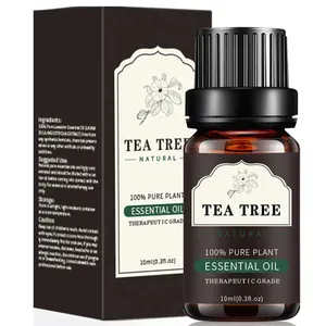 Private Label pure natural essential oil Diffusers Ultrasonic Massage TEA TREE aroma Aromatherapy Essential Oil