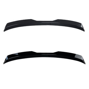 Volkswagen Golf 8 Rear Spoiler Piano <b>Black</b> Carbon Fiber Texture ABS Trunk <b>Wing</b> - Product Image 1