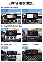RoadNavi 10.25/12.3 "Android 13 autoradio sans fil CarPlay Gps Navi pour mercedes-benz A/B/C/V/G/CLA/classe GLA