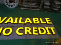 BRANDNEWSIGN Enseigne personnalisée à lettres encastrées, enseigne frontale pour commerce, enseigne de magasin, enseigne en plateau, panneau extérieur, lettres LED