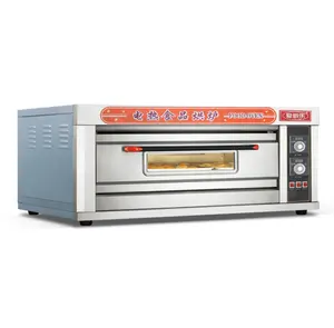 Manufacturer Commercial Oven Industrial Baking Machine Electric Gas Single Deck Trays Bakery Bread Deck Oven With Steam
