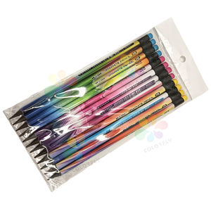 Crayons imprimés personnalisés en vrac Nouveau design Ensembles de crayons de bureau en bois affûté Hb Crayons d'école en gros avec oreille pour étudiant - Product Image 1