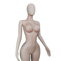 Mannequins féminins en plastique de corps entier de gros cul avec la tête d'oeuf (957-14)