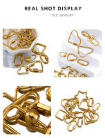 Vente en gros de mousqueton à vis en acier inoxydable résistant au ternissement, fermoir en forme d'étoile brillante pour accessoires de fabrication de bijoux
