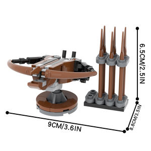 Escena de Batalla, Ballesta Lanzable, Bloques de Construcción Medievales, Juguetes MOC, Accesorios de Escena Militar <span class=keywords><strong>para</strong></span> Niños - Product Image 6