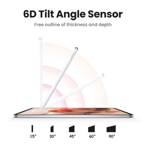 ปากกาสไตลัส UGREEN สำหรับ <span class=keywords><strong>Apple</strong></span> <span class=keywords><strong>Pencil</strong></span> ชาร์จไร้สายแบบแม่เหล็ก รองรับการสัมผัสโดยไม่ต้องใช้มือ ป้องกันการสัมผัสโดยฝ่ามือ รองรับการเอียง <span class=keywords><strong>แบ</strong></span><span class=keywords><strong>ต</strong></span>เตอรี่ใช้งานได้ยาวนาน สำหรับ iPad Pro - Product Image 5