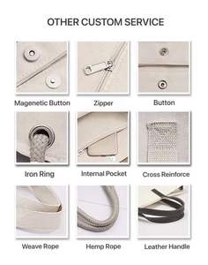 Sac fourre-tout en toile coton biologique pour shopping avec logo personnalisé imprimé par transfert de chaleur Eco recyclable réutilisable couleur unie Cadeaux Calicot - Product Image 6