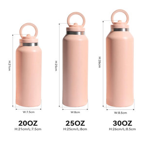 Soporte Magnético para Teléfono, Botella de Agua Aislada al Vacío con Tapa de Trípode Compatible con MagSafe, de Acero Inoxidable 304, 750 ml, para Gimnasio, 12-24 - Product Image 2