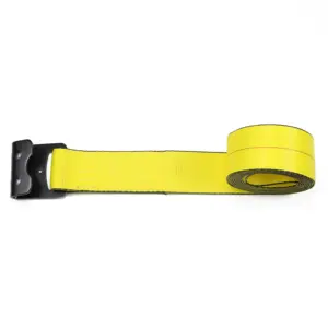 Winch Strap 4" X 30FT 5400LBS Yellow Heavy Duty Flatbed Trailer Strap With Flat Hook For Truck Flat Bed Cargo Control