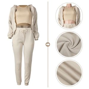 <strong>Wholesale</strong> Fitness Wear Fashion Apparel Custom Tracksuit Ladies Wears <strong>Clothing</strong> Sports Jogging Suit Women Tracksuit - Product Image 1