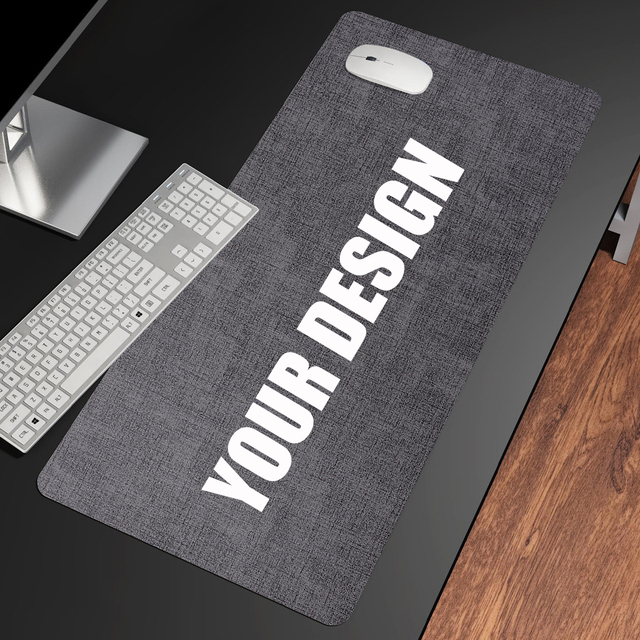 Custom PU Leather Desk Pad Office Computer Desk Mat Non-slip Large Mouse Pad Europe Style Durable Custom Designs Home Promotions