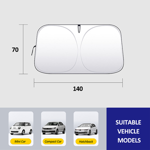 Custom Design interno accessorio parasole copertura per auto Tesla tenda del finestrino anteriore per Camry Corolla Civic - Product Image 5