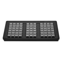 Teclado POS programable de 66 teclas de Venta caliente con lector de tarjetas magnéticas integrado y bloqueo electrónico para sistema POS