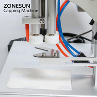 ZONESUN ZS-XG6100 Bureau Déclencheur Cap Capsuleuse Twist D'étanchéité En Plastique Verre Gouttes Bec Poche Bouteille Machine de Capsulage