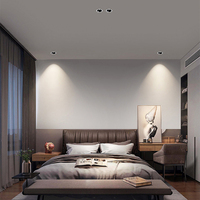 Spots LED Modernes de Luxe à Angle de Faisceau Réglable, Downlights COB Encastrés Anti-Éblouissement Profond, Spots LED Anti-Buée Plein Spectre