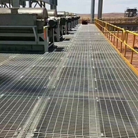 Rejilla de Acero Antideslizante de Alta Resistencia Personalizada, Materiales de Construcción para Exteriores, Galvanizada por Inmersión en Caliente, Técnica de Soldadura