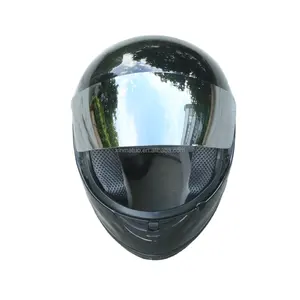 Groothandel helmen vizier zwart-Gloss Black Motorfiets Straat Fiets Integraalhelm Sliver Vizier M L Xl Tcmt