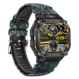 HT34 Outdoor Sport <b>Smartwatch</b> HD Screen 3ATM Deep Heart Rate Monitoring Answer Call Feature Voice Call Smart Bracelet Compass - Product Image 6