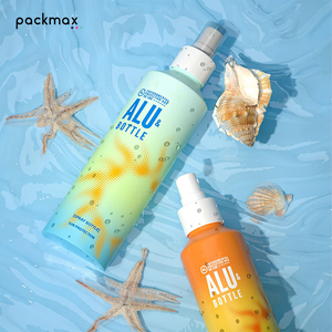 Custom Aluminum Bottle Wholesale for Foam Body <b>Wash</b> Shampoo Shave Cream Face Mist Sunscreen Spray - Without Pump Cap - Product Image 5