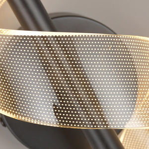 Tempat lilin dinding LED logam & akrilik, wadah pencahayaan kontemporer putih hangat untuk ruang tamu kamar tidur Hotel dan restoran - Product Image 3