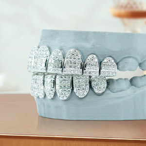 925 Bạc Vvs Tùy Chỉnh Hip Hop Punk Răng Mũ Rapper Đồ Trang Sức Iced out Moissanite Răng grillz Cho Nam Giới Phụ Nữ - Product Image 2