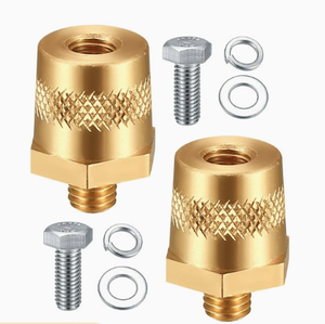 Brass <b>Auto</b> <b>Battery</b> Terminal Adapter Threaded Connector Male Female Post Converter M6 M8 for Car <b>Battery</b> - Product Image 3