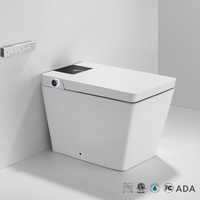WC intelligent en céramique blanche de luxe de haute qualité K20 avec réservoir d'eau intégré