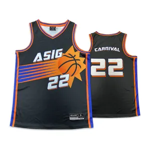 Sublimação atacado personalizado Padrão Basketball Jersey