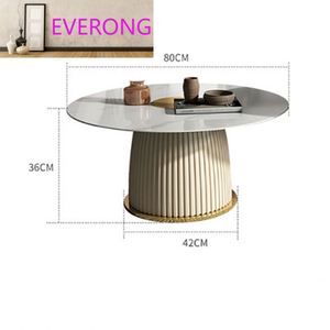 <span class=keywords><strong>Mesa</strong></span> de Centro de Diseño Nórdico con Tapa de Piedra Sinterizada y Baño de Oro, <span class=keywords><strong>Convertible</strong></span> y Extensible para Muebles de Sala - Product Image 5