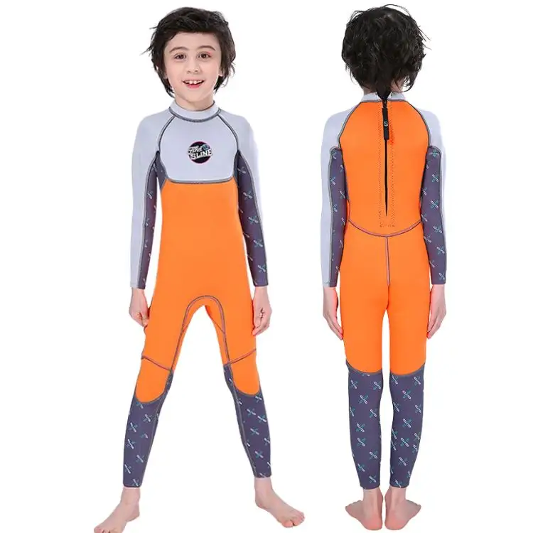 Kids Neoprene Swim Wear Beachwear Thermal Swimming Bathing Suit Traje De Neopreno Para Ninos Children 2.5mm Surf Diving Wetsuit