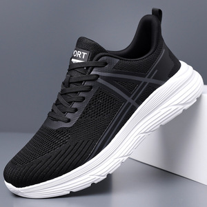 รองเท้าวิ่งตาข่ายแบบ unisex สำหรับฤดูร้อน น้ำหนักเบา ระบายอากาศได้ดี พื้นรองเท้าด้านนอกทำจากยาง พื้นรองเท้าชั้นกลางทำจาก EVA รองเท้ากีฬาใส่สบาย - Product Image 1