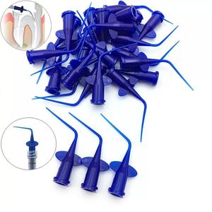 100 Piezas de Puntas de Aguja para Jeringa de Irrigación <span class=keywords><strong>Dental</strong></span> Manual, Puntas de Irrigador Desechables de 0.25mm, Plástico Médico - Product Image 5